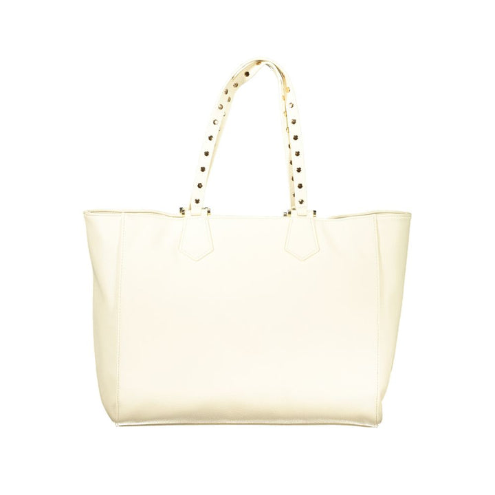 Cafenoir Beige Polyurethane Women's Shoulder Bag