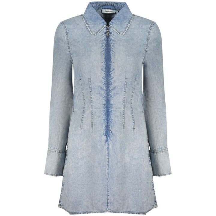Desigual Azzurro Lyocell Women Dress