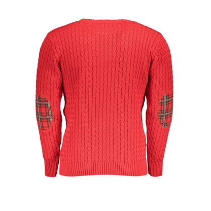 U.S. Grand Rosso Acrylic Men Sweater