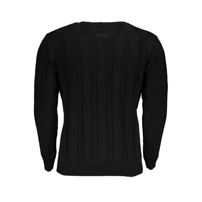 U.S. Grand Black Acrylic Men's Sweater