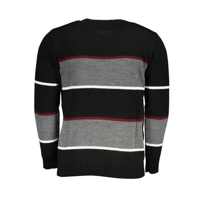 U.S. Grand Black Acrylic Mens Sweater