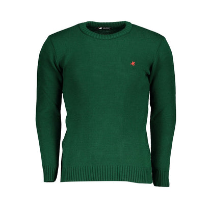 U.S. Grand Green Acrylic Men's Sweater