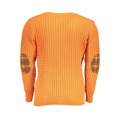 U.S. Grand Arancione Acrylic Men Sweater