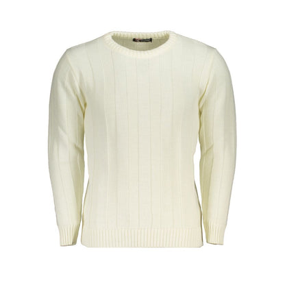 U.S. Grand White Acrylic Men's Sweater