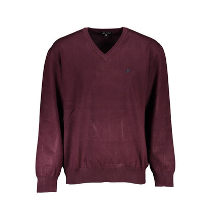 U.S. Grand Red Viscosa Men Sweater