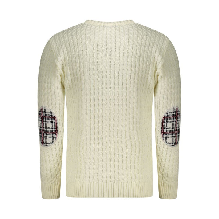 U.S. Grand Bianco Acrylic Men Sweater