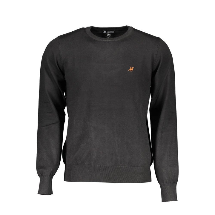 U.S. Grand Black Viscosa Men Sweater