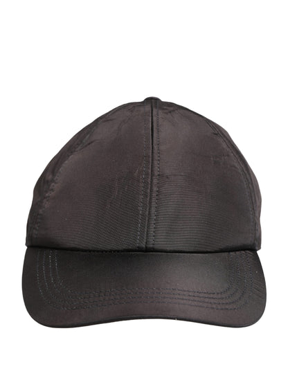 Dolce & Gabbana Men Black Cotton 6 Panels Baseball Cap Hat