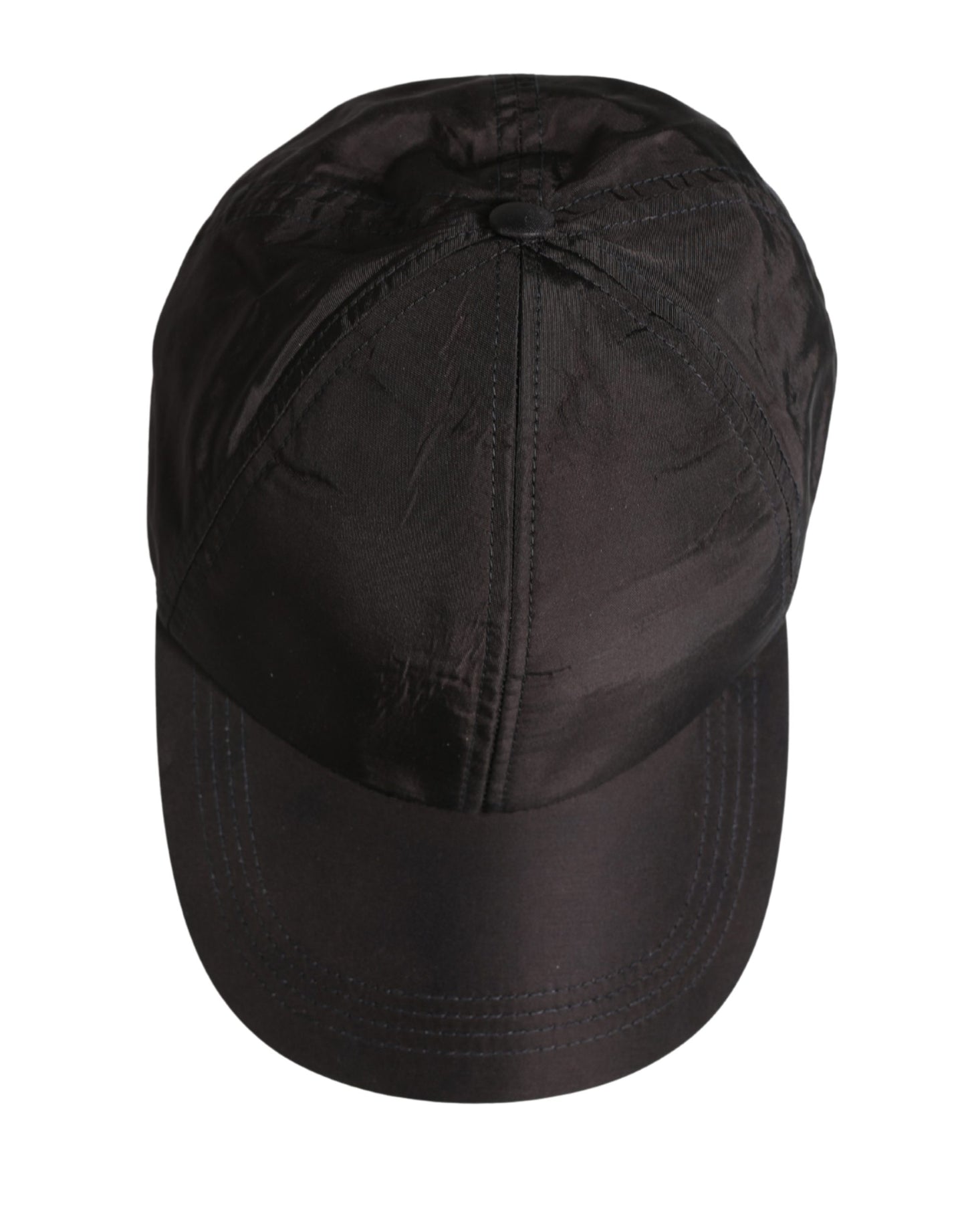 Dolce & Gabbana Men Black Cotton 6 Panels Baseball Cap Hat