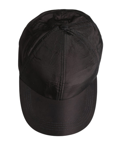 Dolce & Gabbana Men Black Cotton 6 Panels Baseball Cap Hat