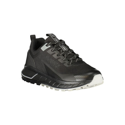 Avirex Black Polyurethane Men Sneaker