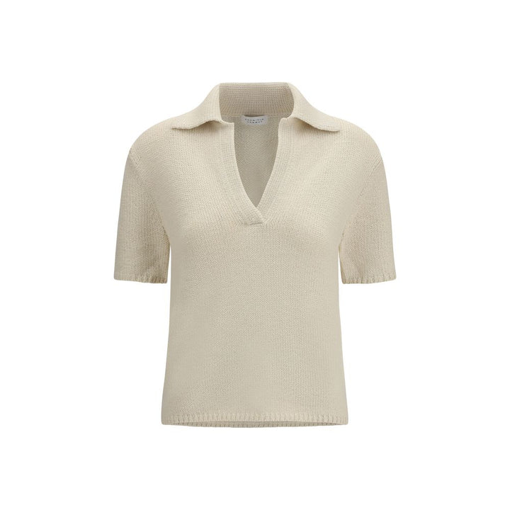 Gabriela Hearst Beige Cashmere Polo Shirt