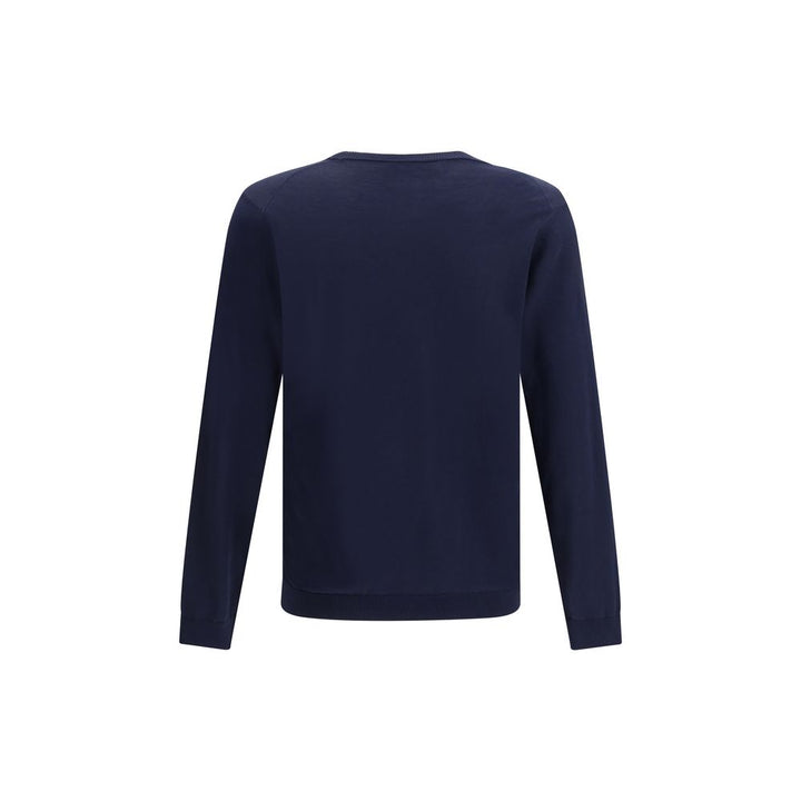 Roberto Collina Blue Cotton Sweatshirt