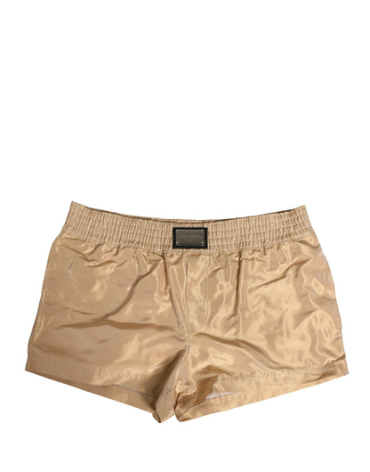 Calzoncillos bóxer de poliéster beige Dolce & Gabbana para hombre