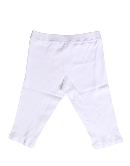 Dolce & Gabbana Caleçon Court Homme en Coton Blanc Sous-vêtement