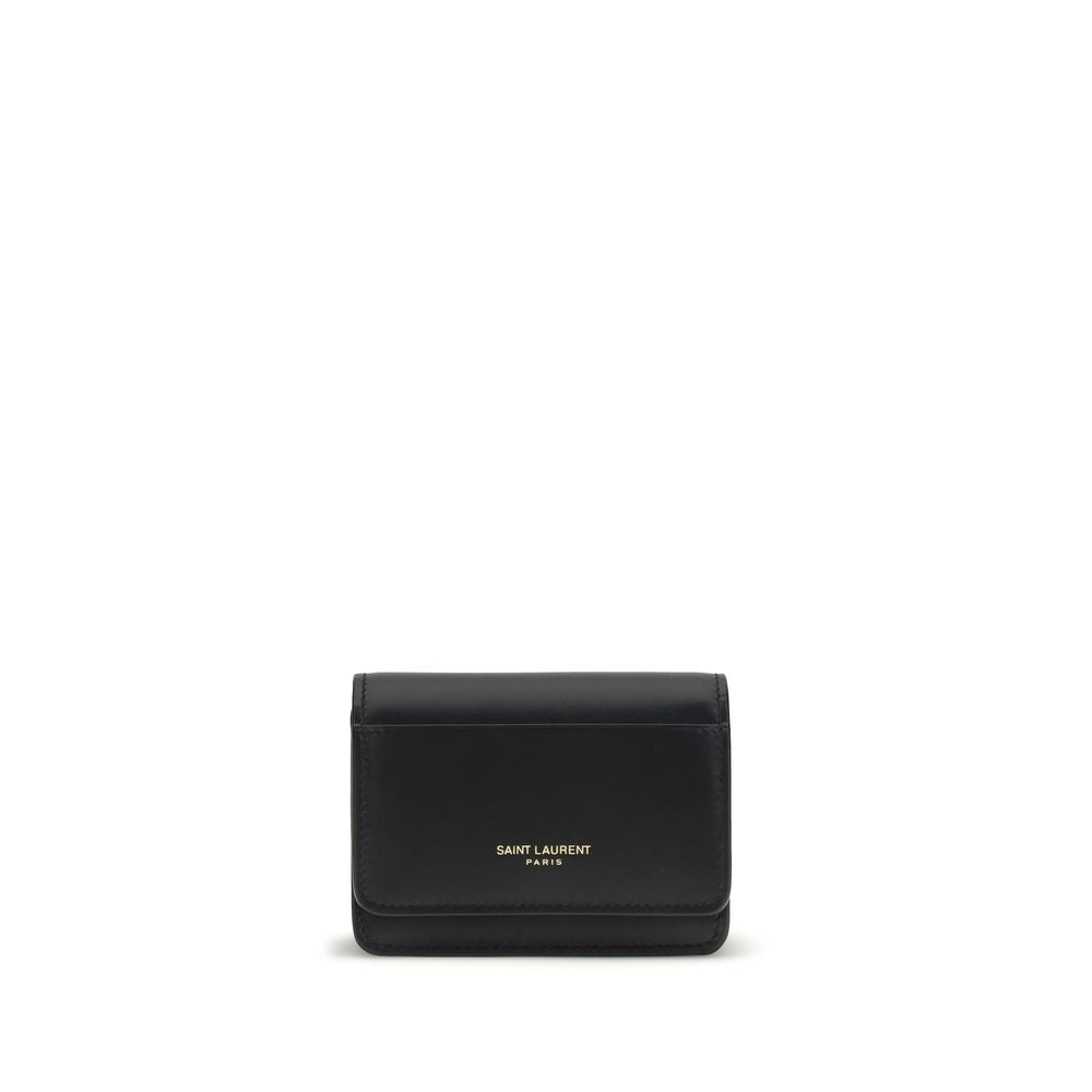 Cartera Saint Laurent de Piel de Becerro Negra Bos Taurus