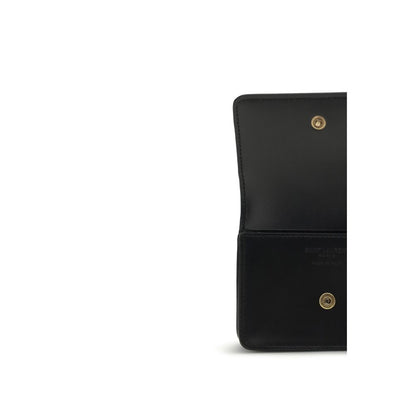 Cartera Saint Laurent de Piel de Becerro Negra Bos Taurus