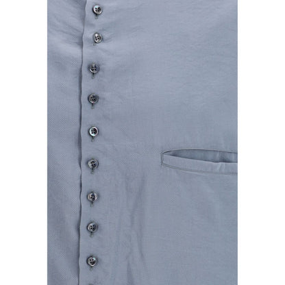 Giorgio Armani Gray Silk Shirt