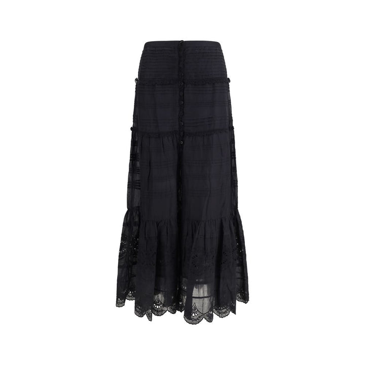 Isabel Marant Étoile Black Viscose Long Skirt