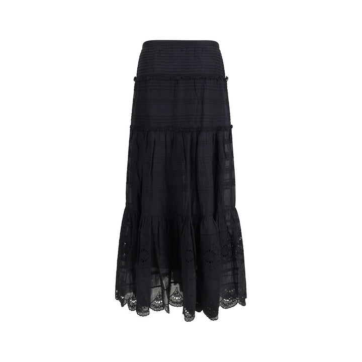 Isabel Marant Étoile Black Viscose Long Skirt