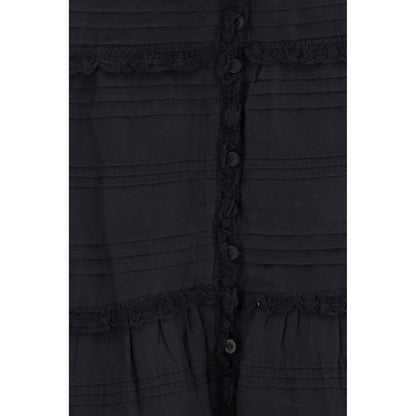 Isabel Marant Étoile Black Viscose Long Skirt