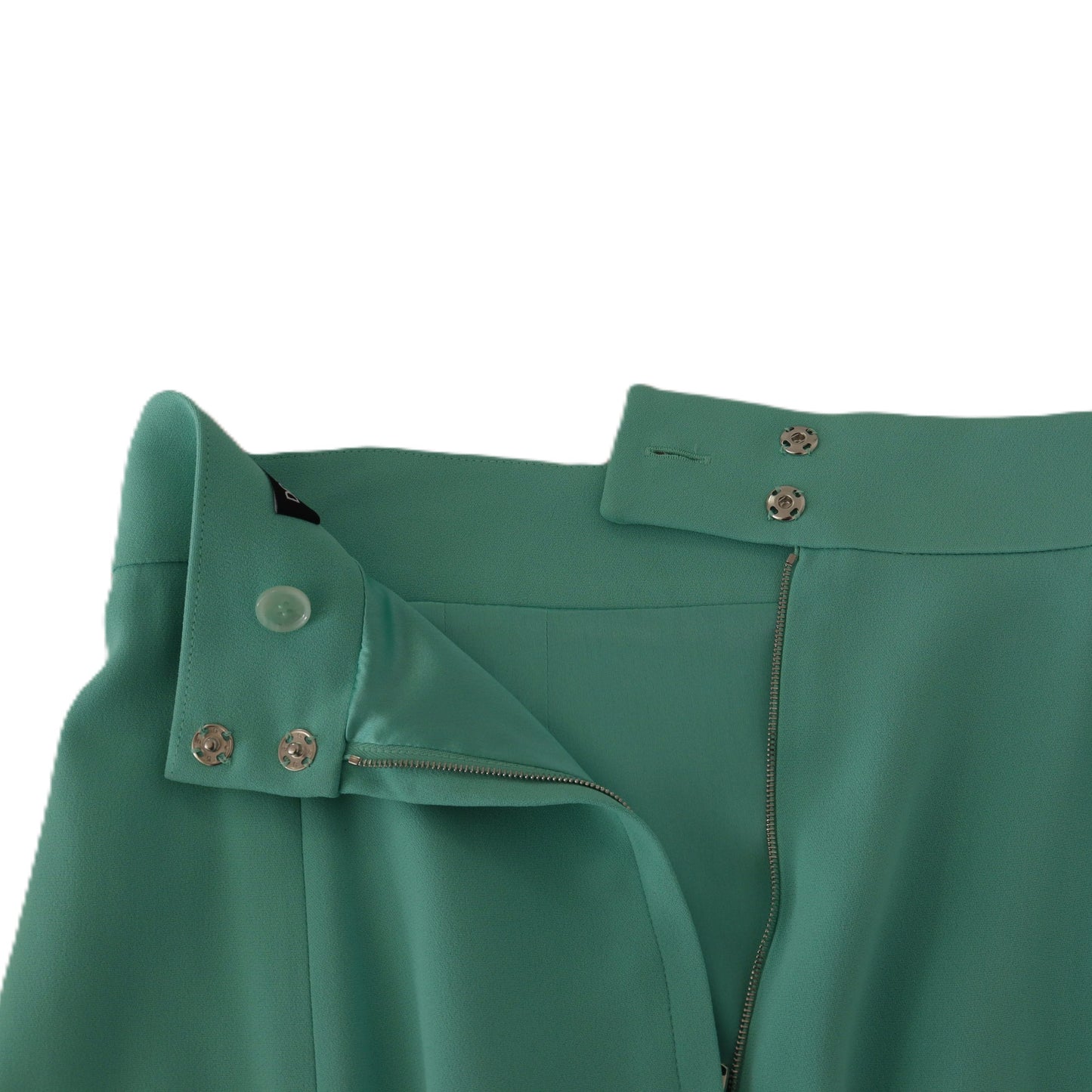 Falda midi Dolce & Gabbana de viscosa verde menta con corte lápiz