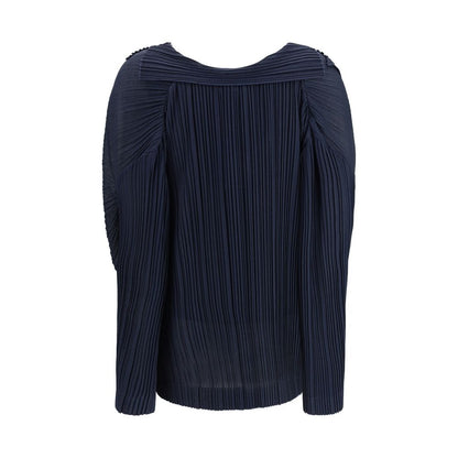 Blusa de viscosa azul Giorgio Armani