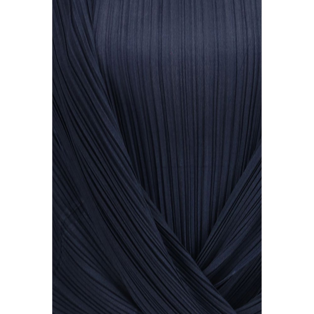 Blusa de viscosa azul Giorgio Armani