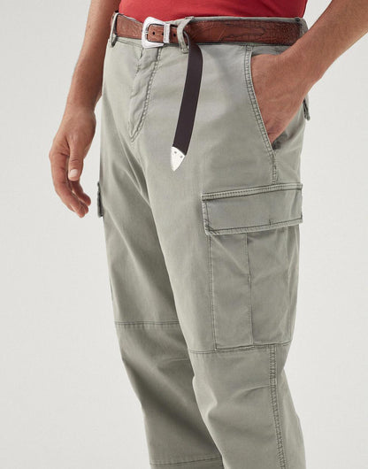 Brunello Cucinelli Green Cotton Cargo Pants