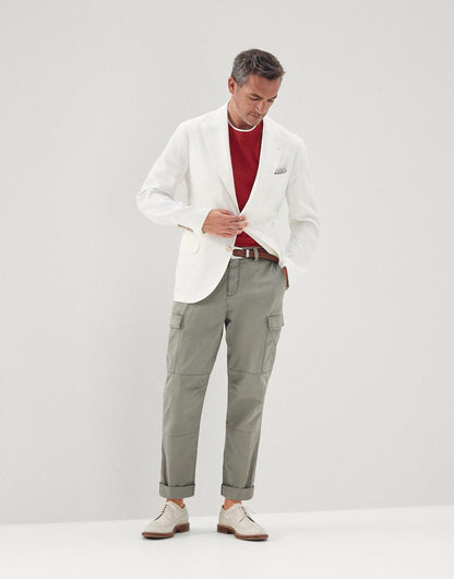 Brunello Cucinelli Green Cotton Cargo Pants