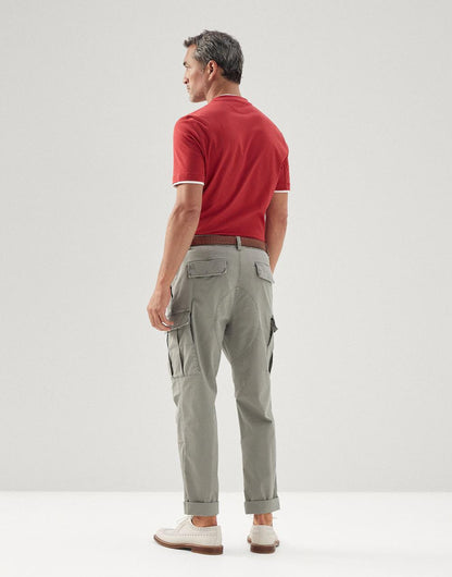 Brunello Cucinelli Green Cotton Cargo Pants