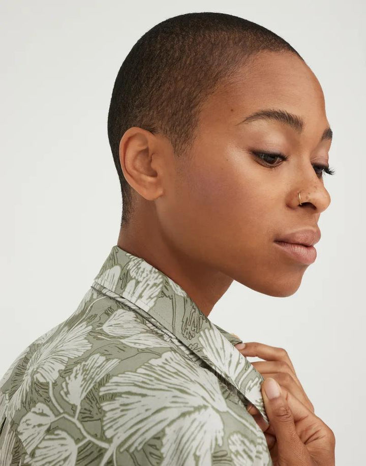 Brunello Cucinelli Bicolor Silk Pattern Shirt