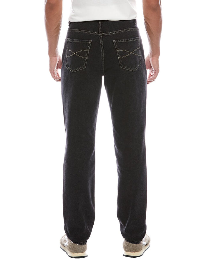 Brunello Cucinelli Blue Cotton Straight-Leg Jeans