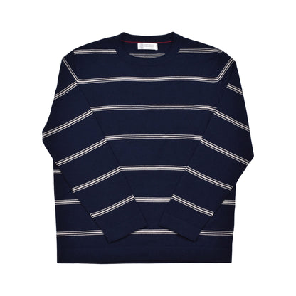 Brunello Cucinelli Blue Cashmere Sweater
