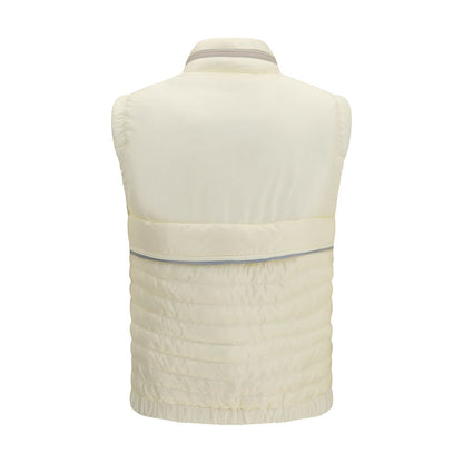 Moncler Grenoble Beige Polyamide Sleeveless Jacket