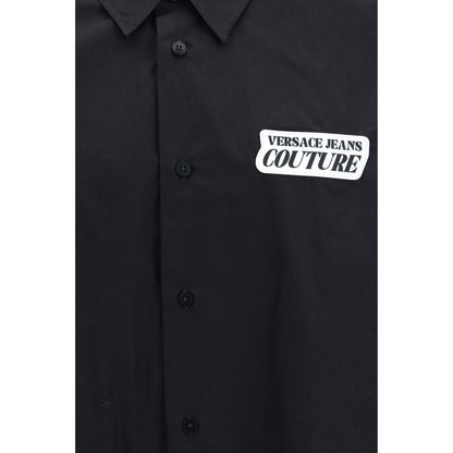 Chemise en coton noir Versace Jeans