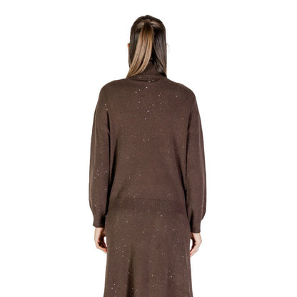 Liu Jo Brown Viscose Sweatshirt