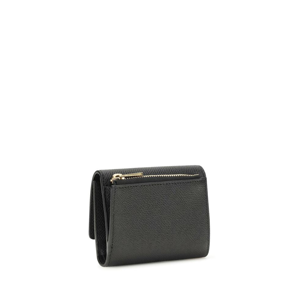 Cartera Ferragamo de piel de becerro negra Bos Taurus