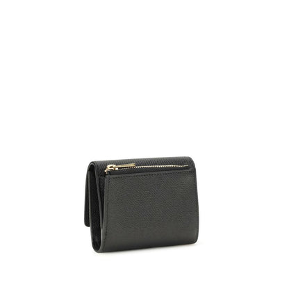 Cartera Ferragamo de piel de becerro negra Bos Taurus