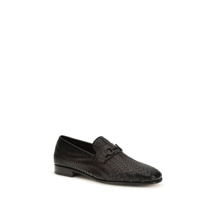 Mocasines sin cordones de piel de becerro marrón Ferragamo Bos Taurus