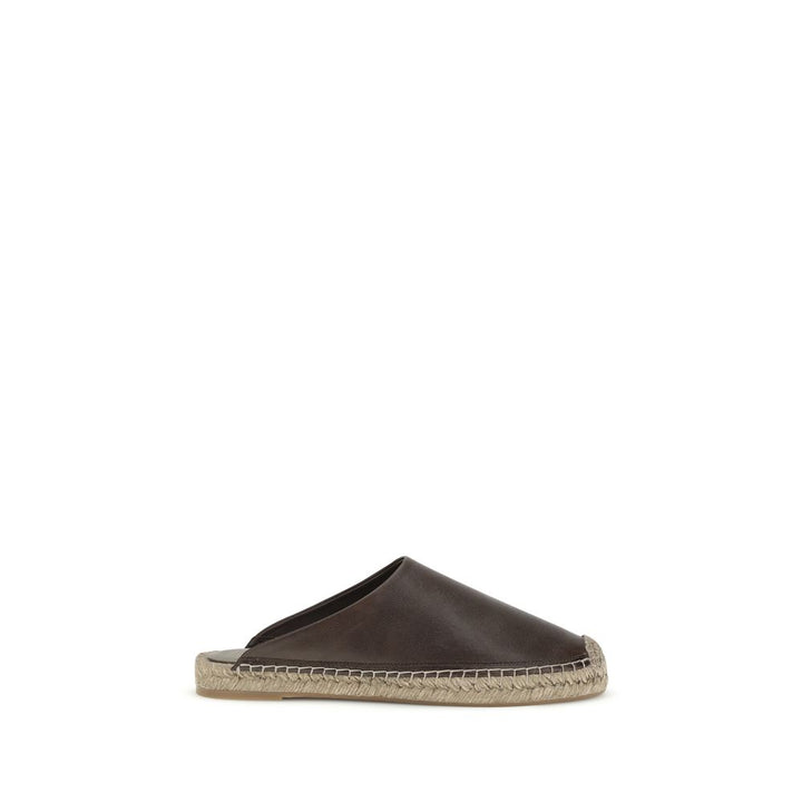 Espadrillas Brunello Cucinelli de piel de becerro marrón Bos Taurus