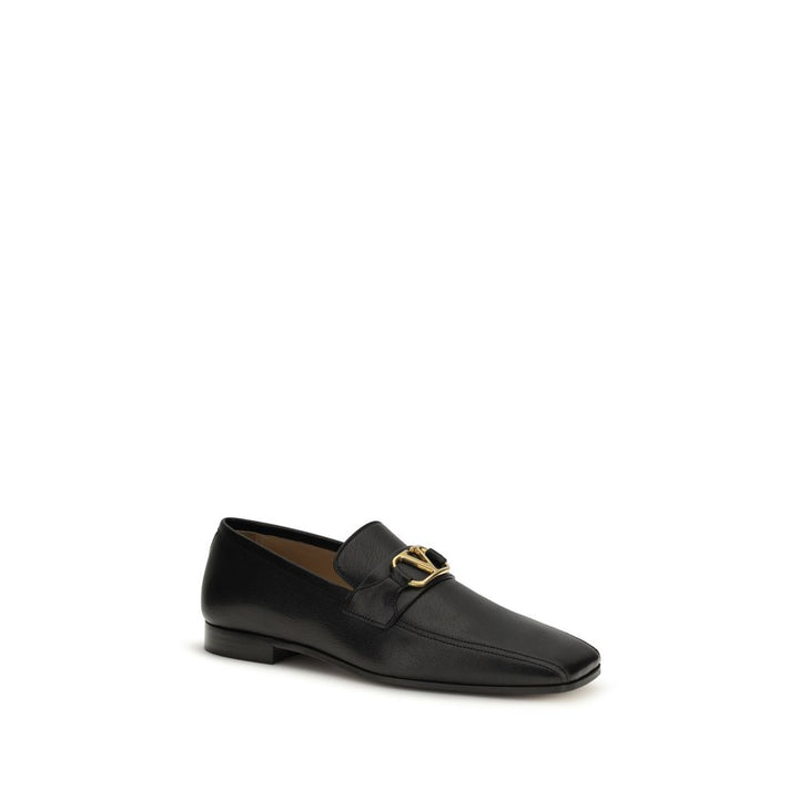 Mocasines sin cordones Valentino Garavani negros de piel de cabra