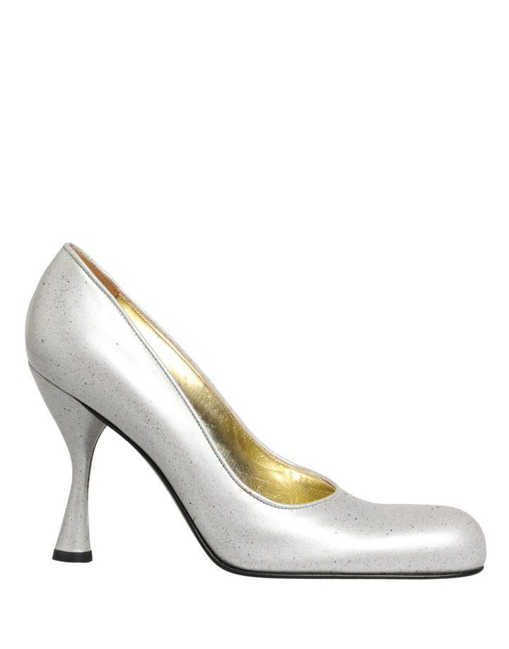 Chaussures escarpins à talons hauts en cuir blanc pour femme Dolce & Gabbana
