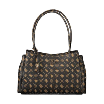 Guess Jeans Marrone Polyurethane Women Handbag