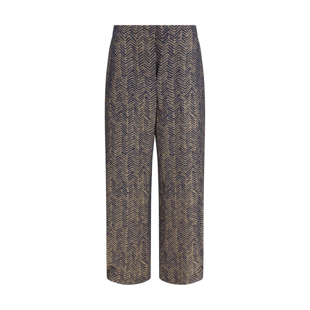 Pantalones casuales Giorgio Armani marrones de viscosa