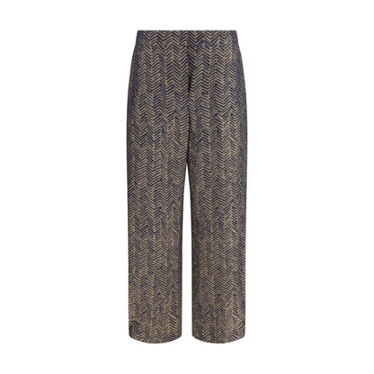 Pantalones casuales Giorgio Armani marrones de viscosa