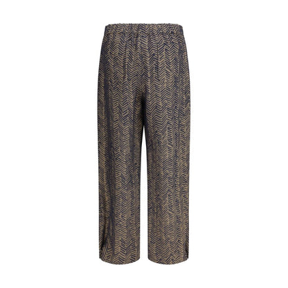 Pantalones casuales Giorgio Armani marrones de viscosa