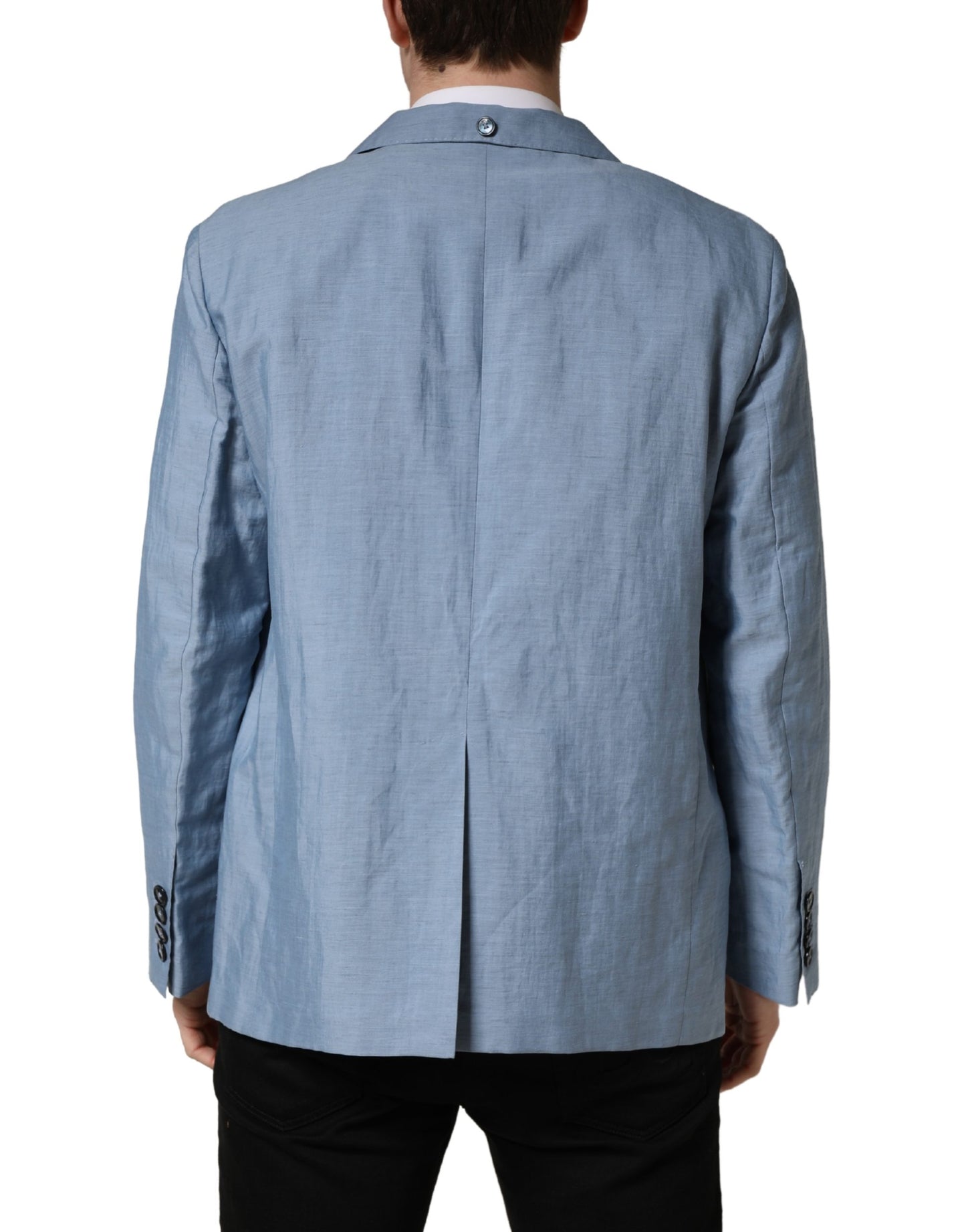 Blazer de hombre Dolce & Gabbana Light Blue de un solo botón