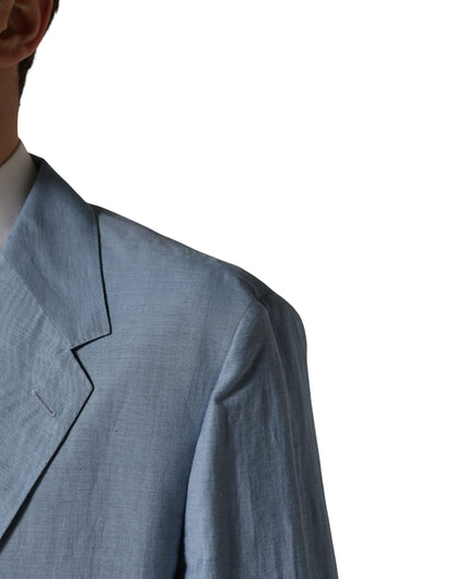 Blazer de hombre Dolce & Gabbana Light Blue de un solo botón