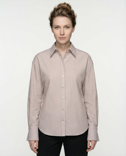 Brunello Cucinelli White Cotton Pattern Shirt